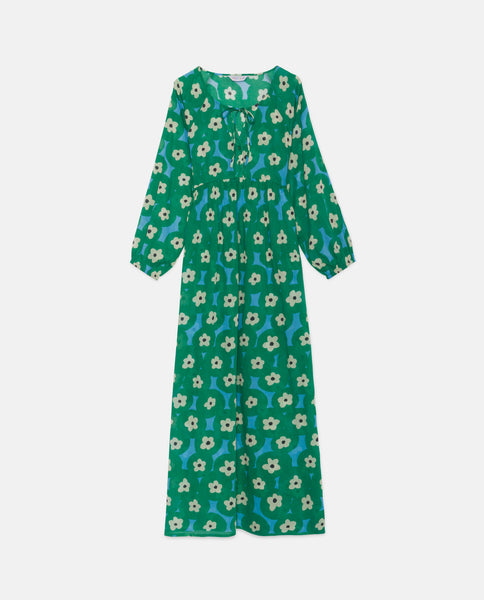 Compania Fantastica Flower Print Midi Tunic Dress