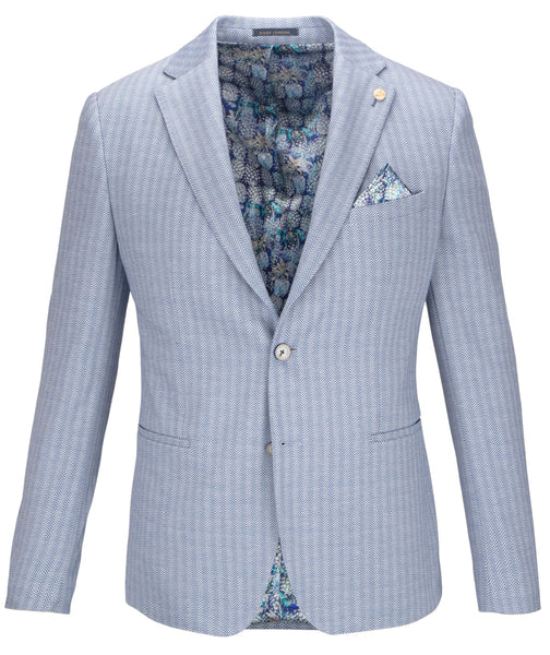 Guide London Light Blue Herringbone Jacket