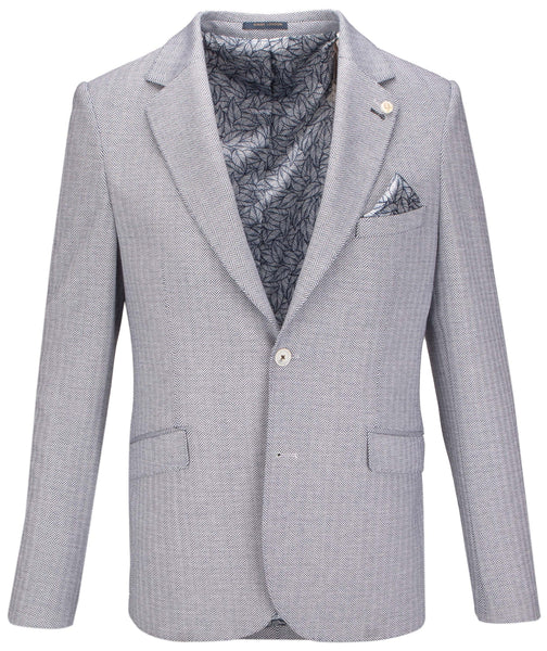 Guide London Navy and White Modern Jacket Blazer