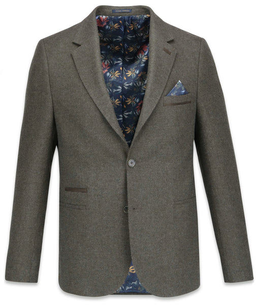 Guide London Wool Blend Jacket in Sage