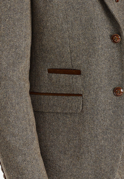 Paul Andrews Oscar Brown Tweed Three Piece Suit