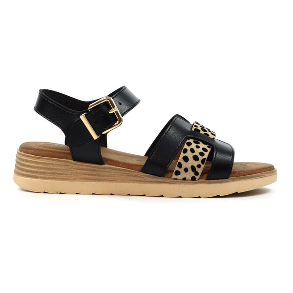 Lunar Carla Black Sandal