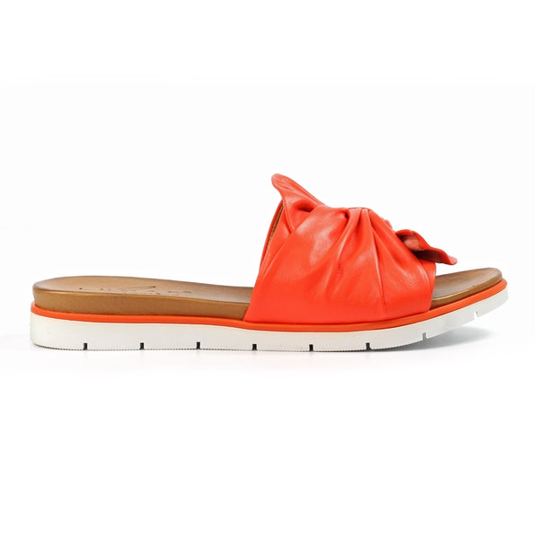 Lunar Sunshine Orange Leather Sandal