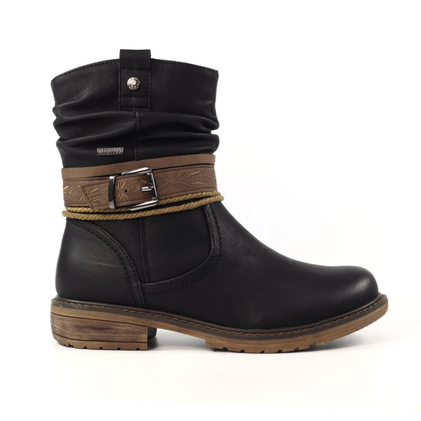 Lunar Veronica Black Waterproof Boot