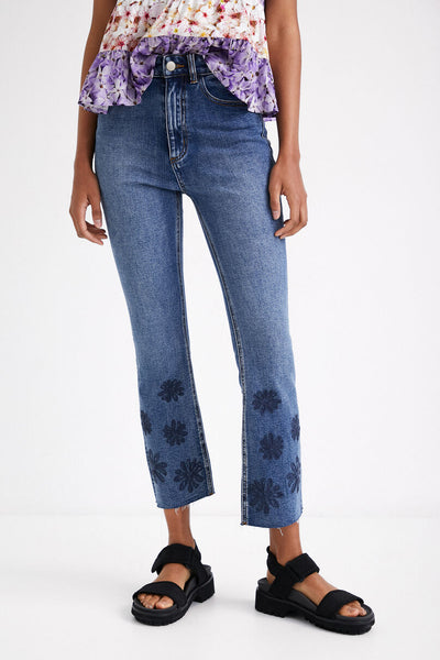 Desigual Flared Cropped Jeans
