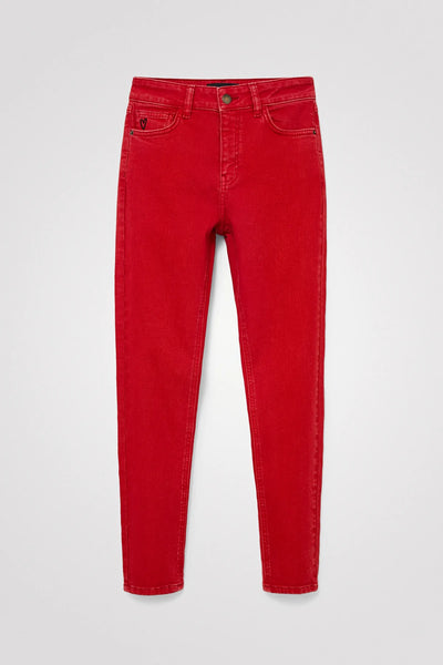 Desigual Skinny Fit Red Jeans