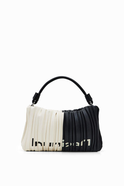 Desigual Two-Tone Pleated Bag