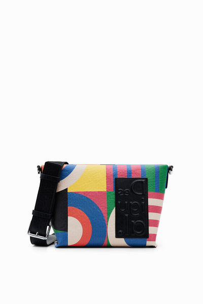 Desigual Colourful Geometric Crossbody Bag