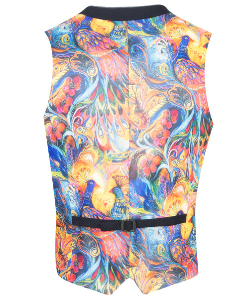 Guide London Navy Waistcoat with Stitched Details