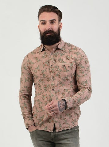 Pearly King 'Dispute' Floral Long Sleeve Shirt