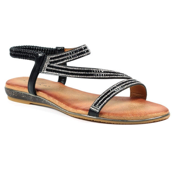 Lunar 'Blaise II' Black Sandals