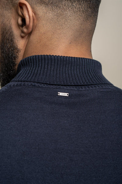 Karris Roll Neck Jumper Navy