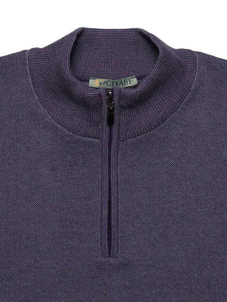 Giyahi Knitwear — Quarter-Zip Edition in Purple