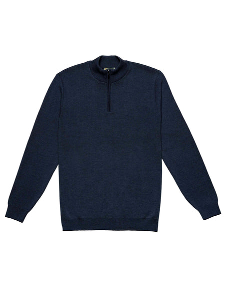 Giyahi Knitwear — Quarter-Zip Edition in Navy