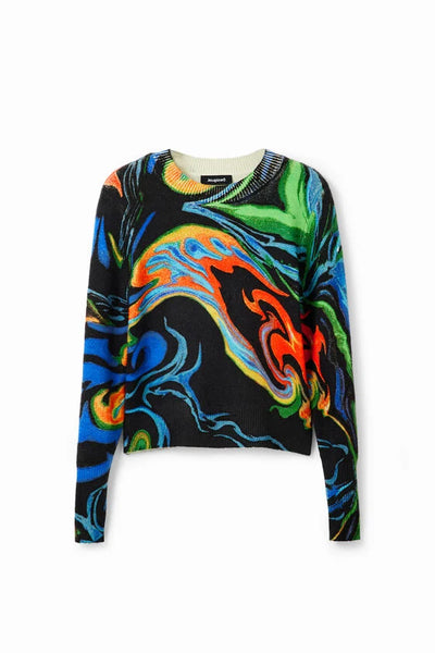 Desigual Marbled Knitwear Multi