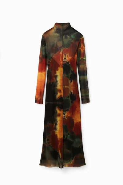 Desigual Watercolour Midi Dress