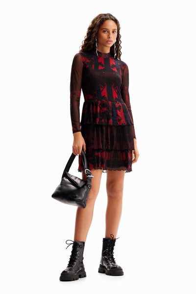 Desigual M. Christian Lacroix Short Pleated Dress