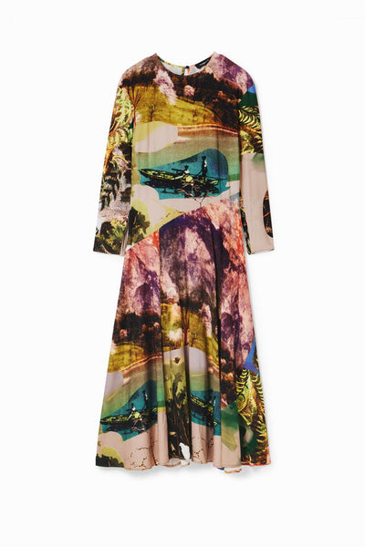 Desigual Paradise Lacroix Maxi Dress Designed by M. Christian Lacroix