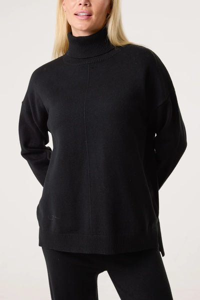 Nova Of London Roll Neck Relaxed Jumper & Trouser Set