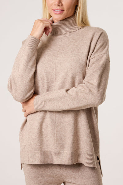 Nova Of London Roll Neck Relaxed Jumper & Trouser Set