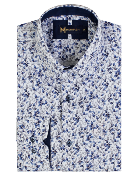MishMash Floral Print Shirt – Ivory, Rust & Taupe