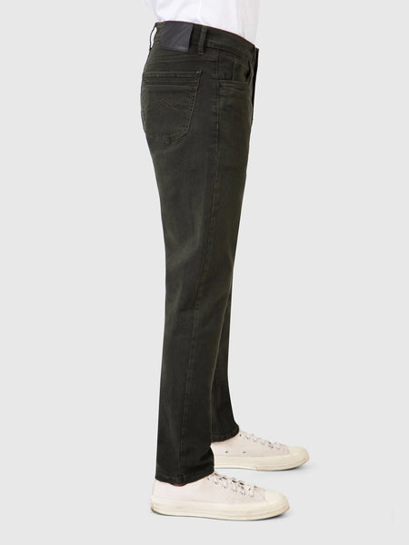 Mish Mash "Hawker" Tapered Fit Jeans in Dark Green