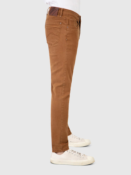 Mish Mash "Hawker" Tapered Fit Jeans in Tan