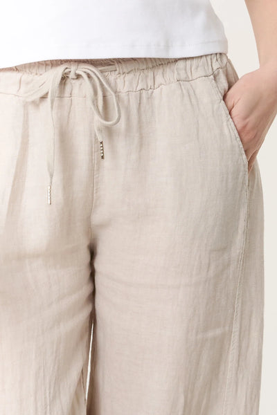 Pure Linen Wide Leg Trousers