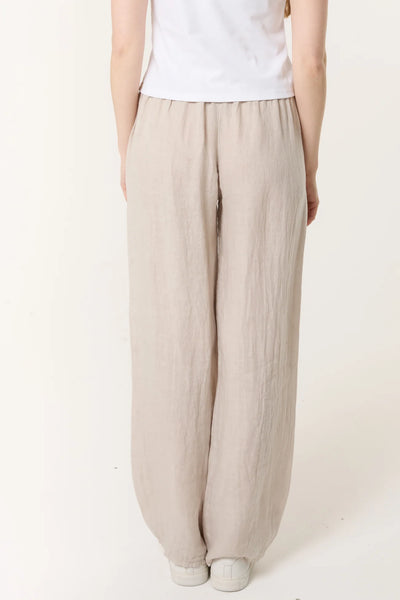Pure Linen Wide Leg Trousers