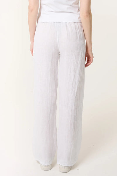 Pure Linen Wide Leg Trousers