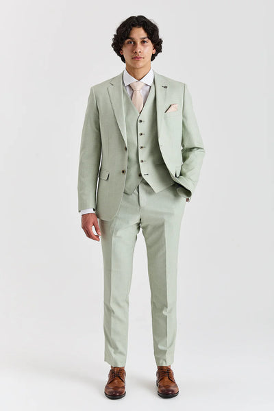 Paul Andrews Belmont Sage Men's Three Piece Suit