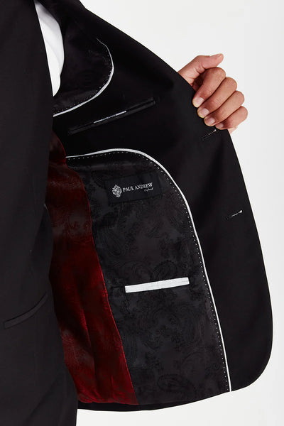 Paul Andrews Parker Black Three Piece Suit