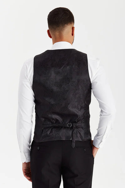 Paul Andrews Parker Black Three Piece Suit