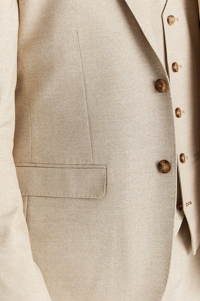 Paul Andrews Belmont Beige Men's Three Piece Suit