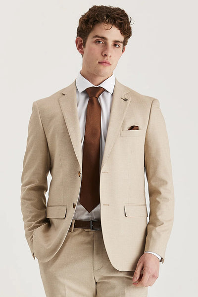 Paul Andrews Belmont Beige Men's Two Piece Suit