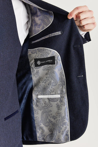 Paul Andrews Oscar Navy Tweed Three Piece Suit