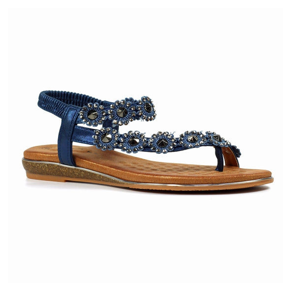 Lunar Charlotte II Navy Sandal