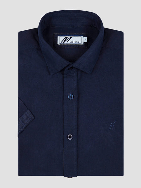 MishMash CURRENT NAVY SHORT SLEEVE SHIRT