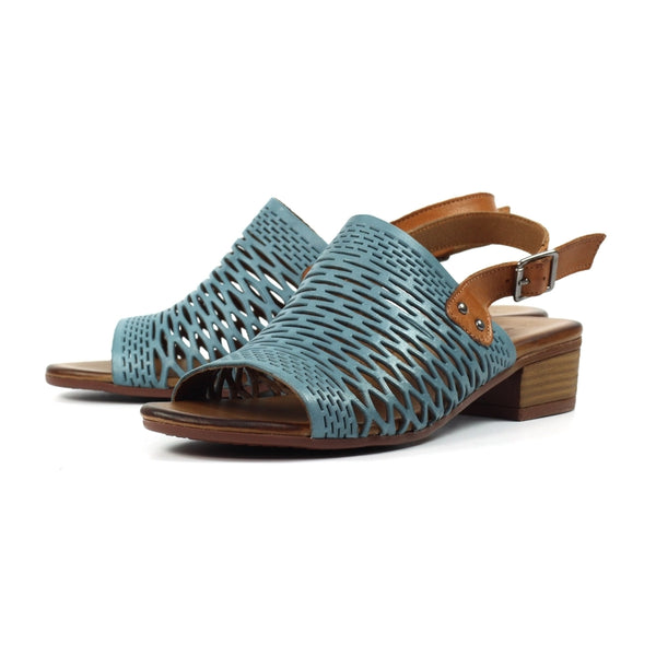 Lunar Jessica Blue Leather Sandal