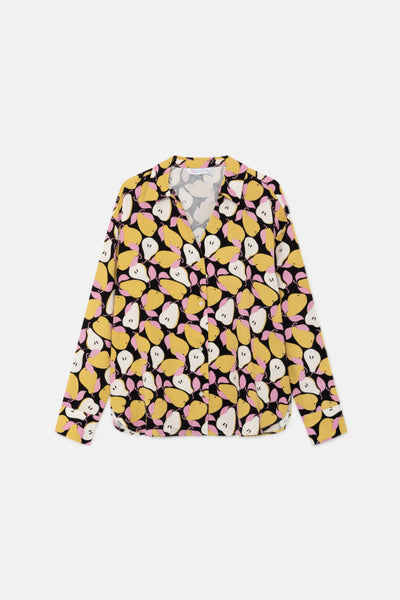 Compania Fantastica Long-Sleeved Shirt with Pear Print