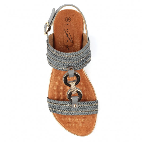 Lunar Mila Dark Grey Sandal