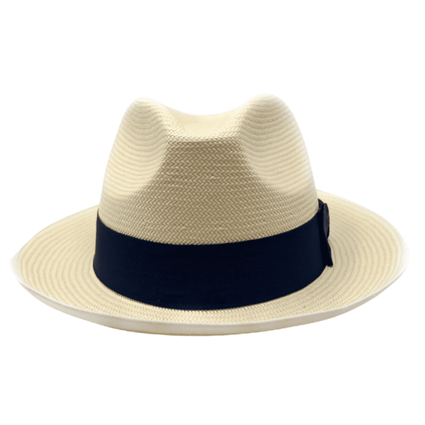Denton Snap Brim Panama Style Hat with Black Band