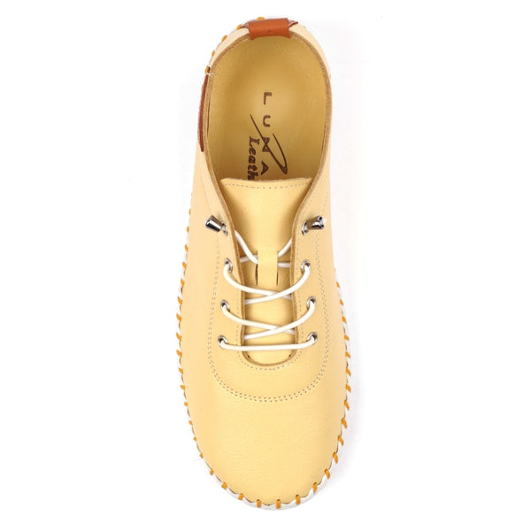 Lunar St. Ives Leather Yellow Shoe