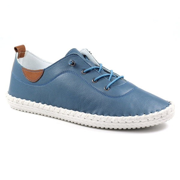 Lunar St. Ives Leather Shoe Mid Blue