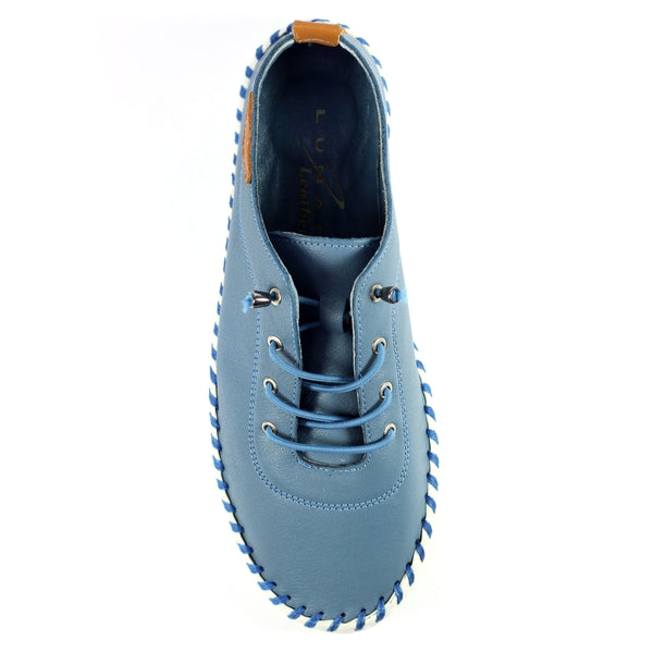 Lunar St. Ives Leather Shoe Mid Blue