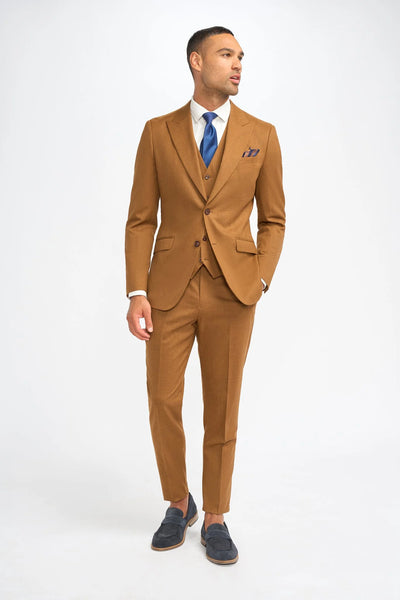 Cavani James Sierra Super 130s Wool Three Piece Suit £500