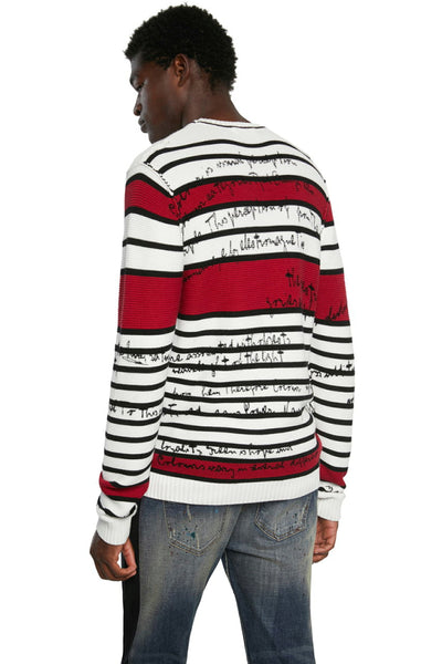Desigual Striped Knitted Jumper