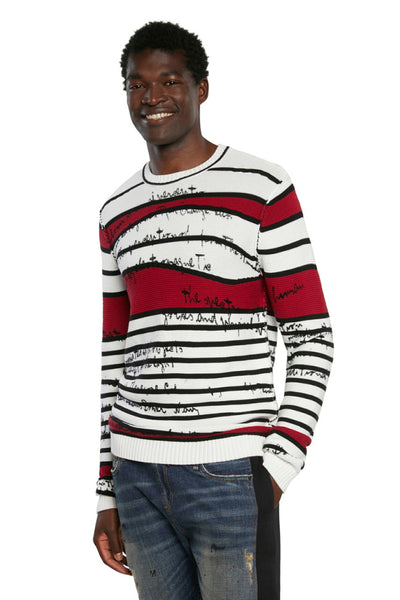 Desigual Striped Knitted Jumper