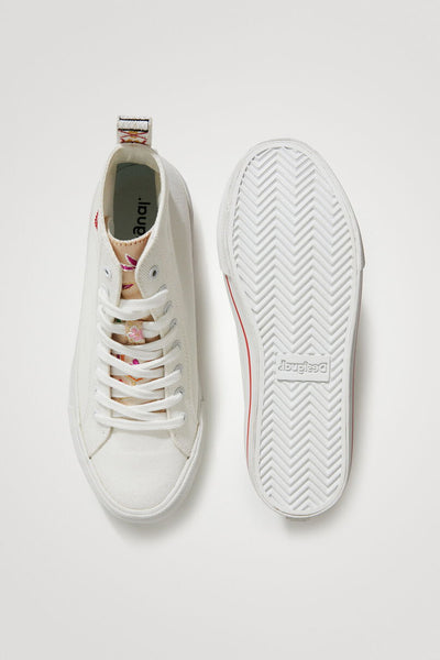 Desigual Embroidered High-Top Trainers