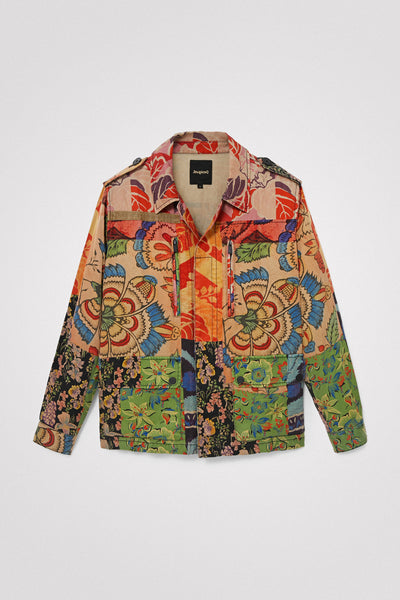Desigual M. Christian Lacroix tropical patchwork jacket